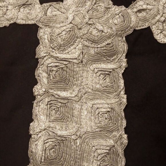 Tibi Black Embellished Dress. Whimsigoth. Embellished. Silk Embroiderey - Picture 14 of 14